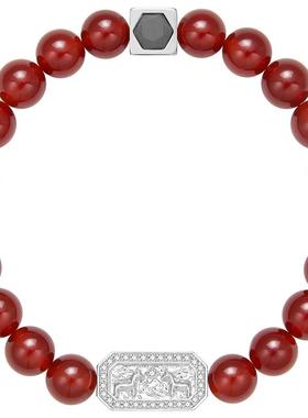 babama好事系列成双手串马年生肖情侣手链新年礼物小众设计送男友