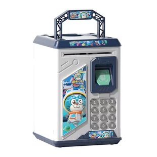 自动指纹存钱罐小孩电动储蓄存款取款机密码箱保险柜可存可取