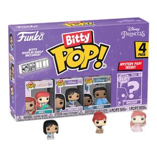 Funko迪士尼灰姑娘贝儿公主 爱丽儿周边萌粒盲盒手办摆件新年礼物