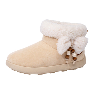 回力雪地靴女2025新款冬季加绒保暖棉鞋厚底毛毛鞋女外穿靴子短靴