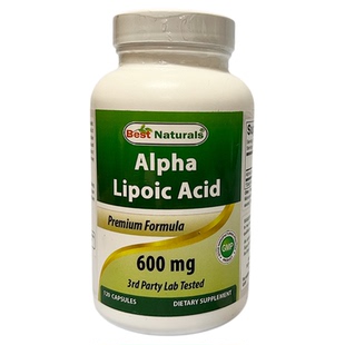阿尔法硫辛酸糖氧双抗高含量600毫克120粒胶囊 美国Best Naturals