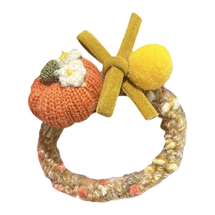 早春南瓜蝴蝶结发圈女高级感2026新款丸子头发绳皮筋扎发头绳发饰