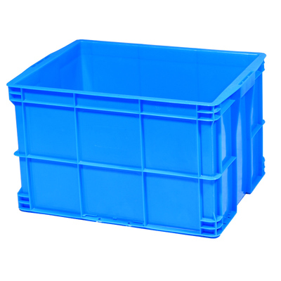 加厚货架盒带盖绿色大号周转箱