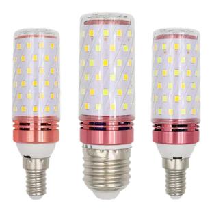 LED螺口灯泡E27E14螺口玉米灯家用吊灯节能超亮12W16W20W蜡烛三色