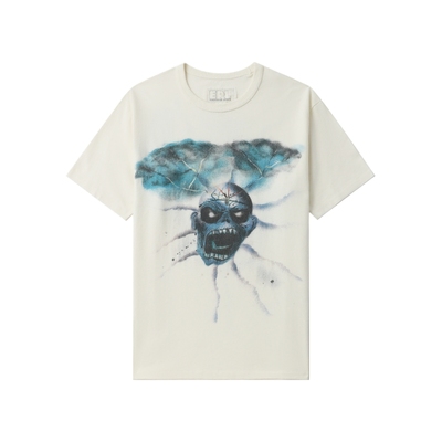 ITERL宽松圆领短袖T恤潮流暗黑