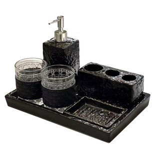 浴室高颜值电动牙刷架卫生间台面洗漱杯牙刷牙膏置物架套装收纳