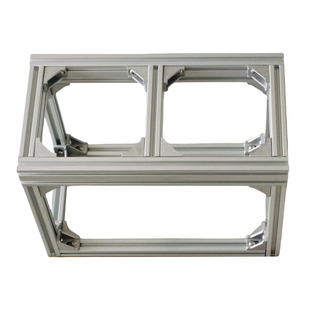 铝合金桌面小型鱼缸架铝型材置物架花几盆景绿植花台金属框架定制