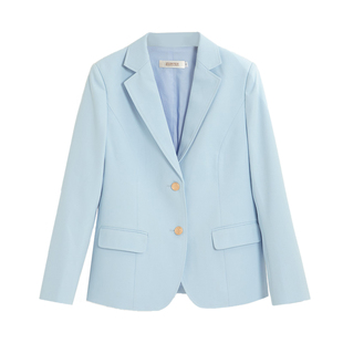 中牌制服馆 水色蓝色西服套装JK制服校供感百褶裙青春外套学院风