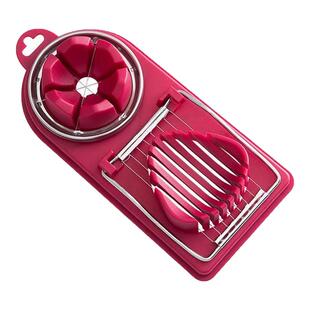 日式厨房家用多功能不锈钢切蛋器松花蛋皮蛋鸡蛋切片器切鸡蛋神器