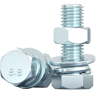 8.8级高强度镀锌外六角螺丝套装大全螺母螺栓组合M5M6M8M10M12-24