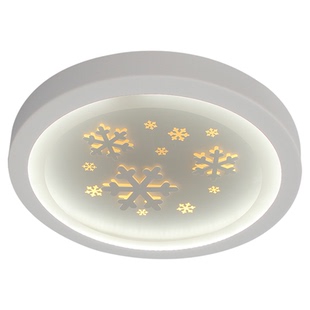 新款时尚3D雕刻圆形卧室吸顶灯三层立体侧发光LED房间灯温馨灯具