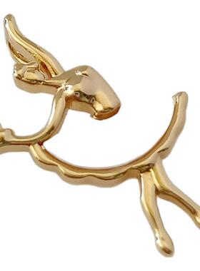 diy铜镀金贴片芭蕾舞饰品挂件