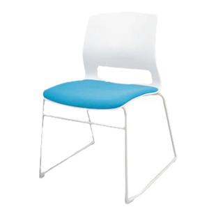 会议培训椅可叠落无扶手简约座椅弓形会议室洽谈会客靠背会议椅子