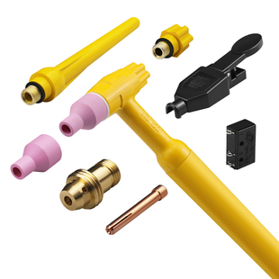 QQ150氩弧焊枪配件 瓷嘴 导流件 开关 长短尾帽 枪尾 焊枪头配件