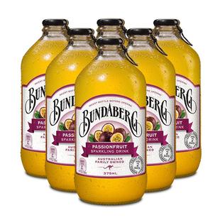澳洲进口宾得宝Bundaberg百香果味气泡水果汁汽水饮料6瓶整箱饮品
