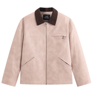 【商场同款】太平鸟男装巴恩风拼接夹克春新款潮流外套B2BCG1105