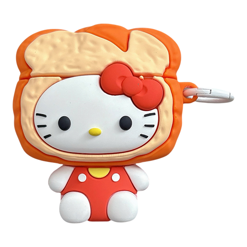 可爱卡通KT猫吐司面包airpods4保护套airpod3适用苹果pro耳机壳二代无线蓝牙第三代aipods2代airpodspro四代5