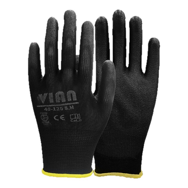 VIAN维安PU涂层防滑耐磨尼龙涂掌防静电男女劳保涤抗撕裂耐磨手套