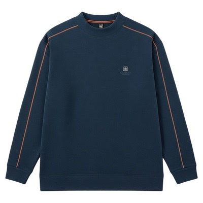 恒源祥半高领加绒加厚打底卫衣男