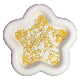 DANA美甲锆石冰透金黄色小型号爆闪5A人造水晶迷你微锆尖底指甲钻