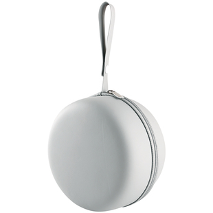 旅行便携u型枕收纳盒子圆形大容量防泼水可挂手提防尘简约整理盒