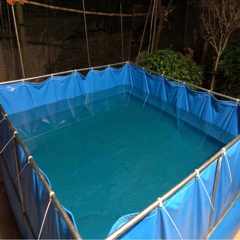 摺叠帆布鱼池锦鲤池防渗蓄水池加厚刀刮布水池大型防水篷布养殖池
