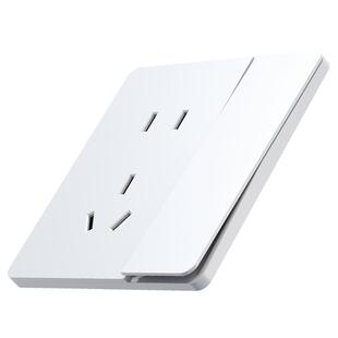 新飞一开双控双开单开双联墙壁86型家用电灯开关暗装白色插座面板