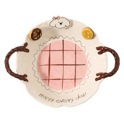 川岛屋漂亮餐具釉下彩碗盘酸奶碗