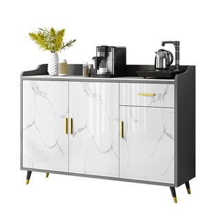 欧式岩板简约茶水柜厨房轻奢柜小橱柜餐厅饮水机办公室纯净水桶柜