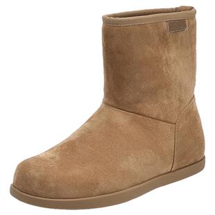 大东官方户外加绒雪地靴女款2026新款冬季平底防滑棉鞋女勃肯短靴