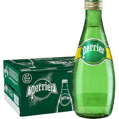 巴黎水无糖原味气泡水330ml*24瓶