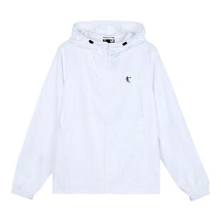 乔丹风衣外套女款2026春季新款防泼水白色户外登山露营运动服女装