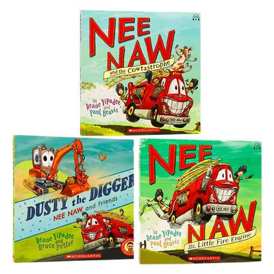 英文版漫画书NeeNaw小小消防车