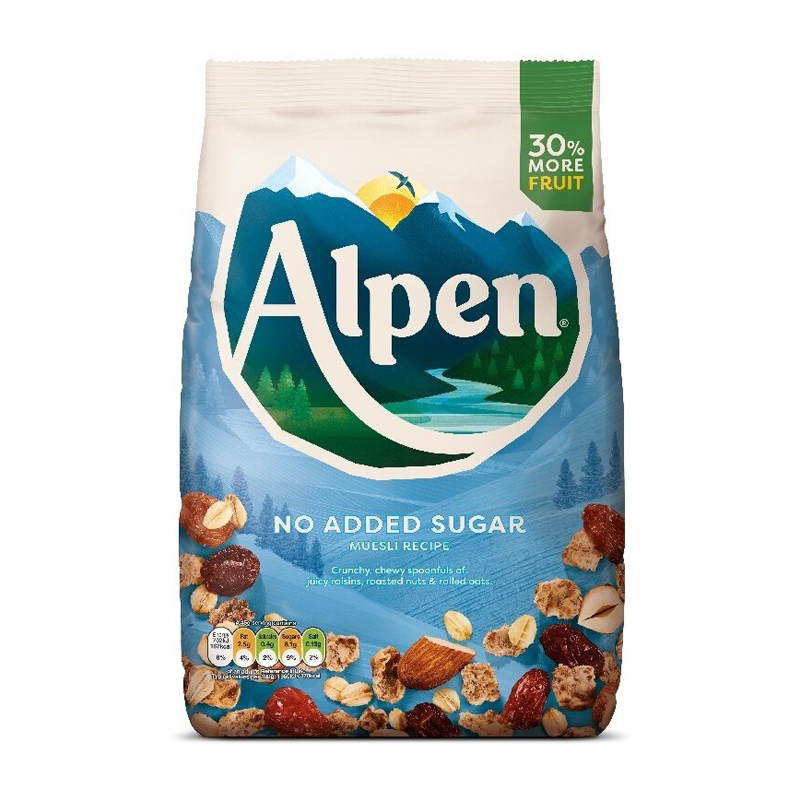 【自营】Alpen欧倍麦片950g 无添加糖高纤维水果坚果燕麦片即食