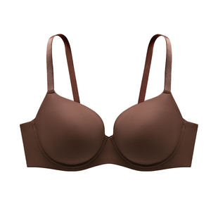 【小青提新色】遐无痕内衣女轻薄聚拢圆润包容全罩杯大胸显小文胸