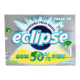 代购美剧暮光之城eclipse易极无糖口香糖18粒POLAR ICE北极冰AJI