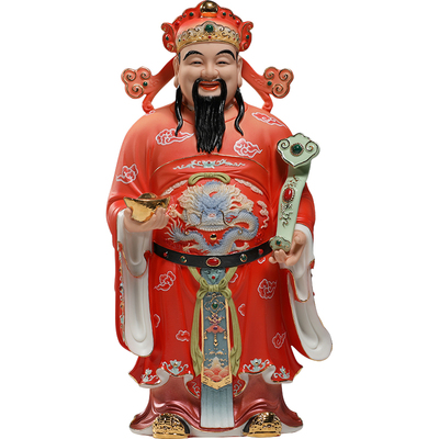 微美12至18寸福禄寿三星福星禄星寿星神像老人贺寿招财客厅摆件