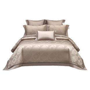 轻奢100支匹马棉色织提花四件套长绒棉全棉纯棉高端简约欧式床品