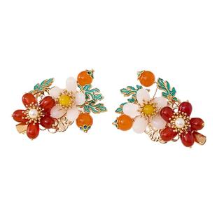 汉服头饰儿童古风发饰小女孩国风表演服搭配对夹宝宝敦煌古装发夹