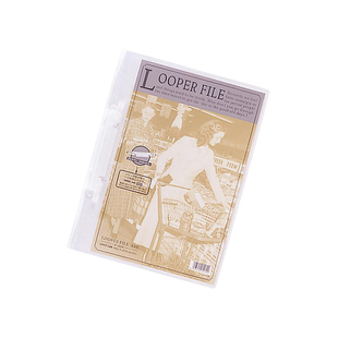 日本LIHITLAB.喜利2孔简易透明彩色A4办公文件夹双孔资料夹档案夹打孔夹