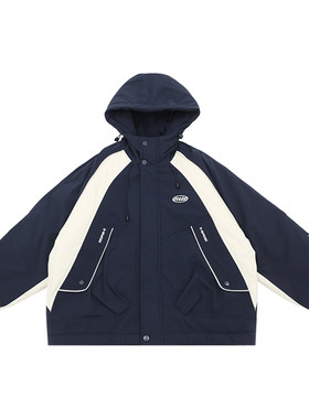 儿童棉服外套棉衣夹克男童冲锋衣