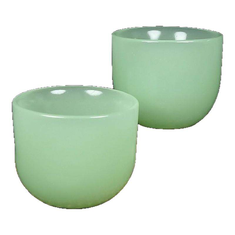 家用待客泡茶专用玉石茶杯酒杯