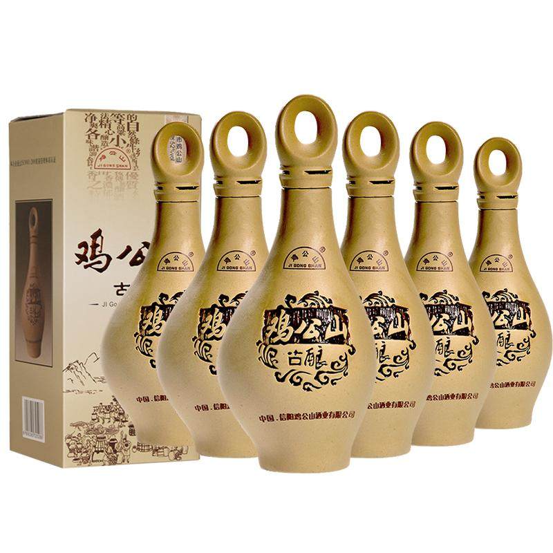 鸡公山白酒古酿陶瓷瓶整箱6瓶45度52度浓香型五粮酒固态法口粮酒