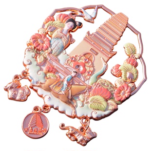 西安博物院唐韵繁花冰箱贴长安文创周边纪念伴手礼创意生日礼物