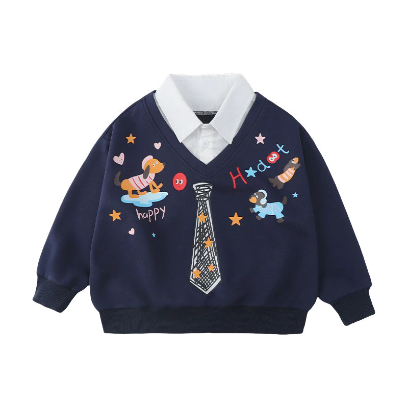 儿童啦啦队演出服卡童喜庆合唱服