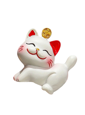 可爱卡通趴趴公仔招财猫装饰品
