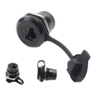 网线接线对接RJ45网络延长网口插座CAT6超六类穿板网口接口网线头