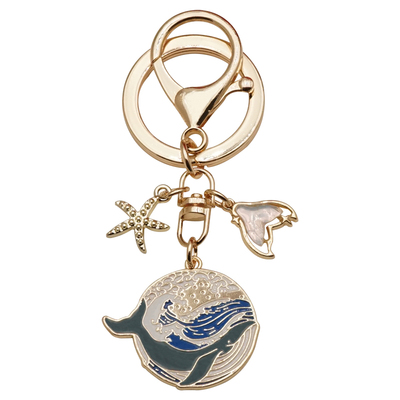 创意设计钥匙扣鲸与海洋挂件