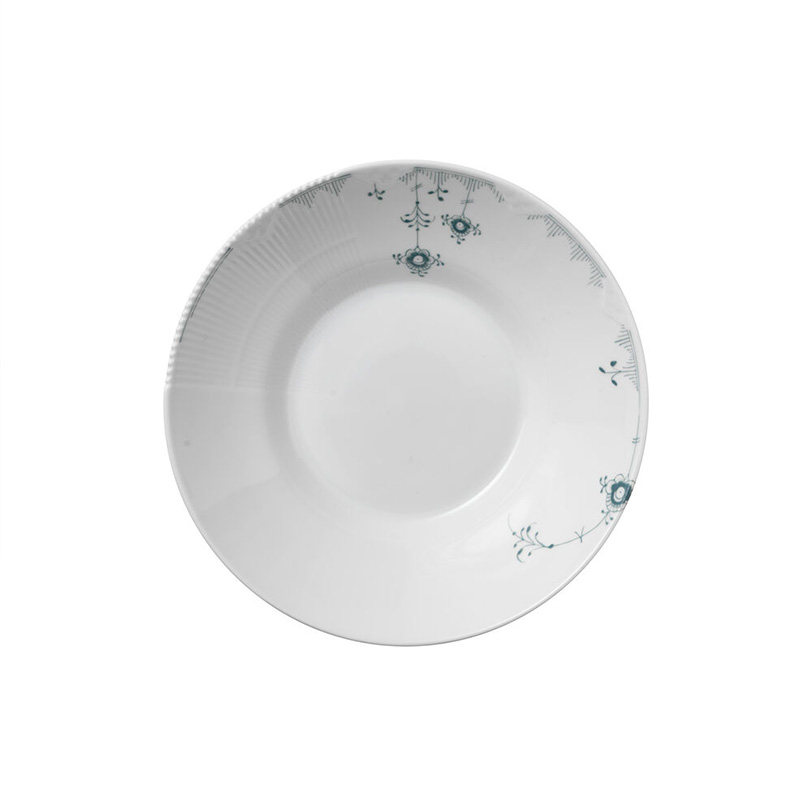丹麦Royal Copenhagen皇家哥本哈根彩色缤纷唐草餐盘北欧家用餐具