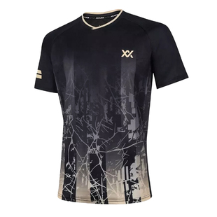 MAXX玛速正品新款速干羽毛球服透气大赛服圆领时尚训练服男女同款